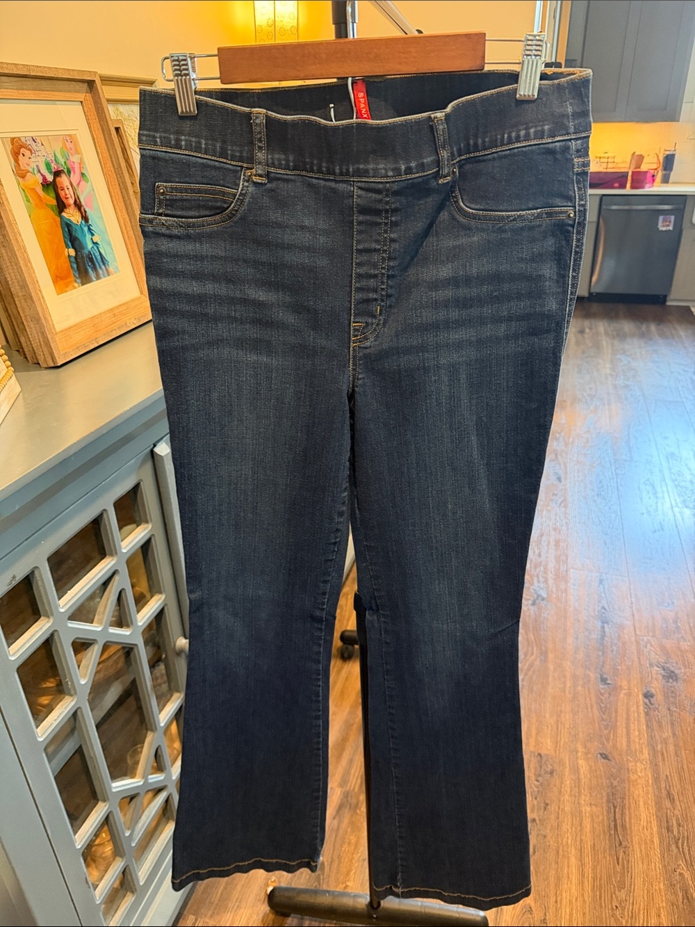 SPANX Dark Blue Flare Jeans